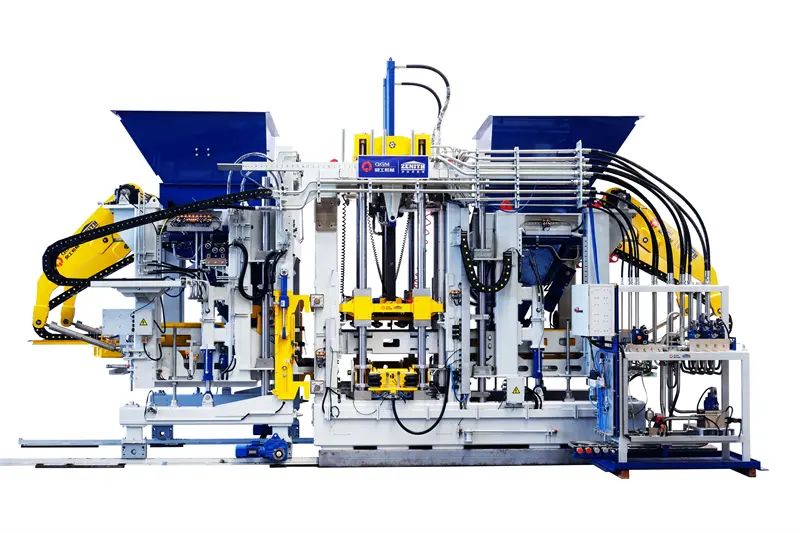 Garis produksi blok blok otomatis lengkap lengkap QGM dienggoni ing Meksiko