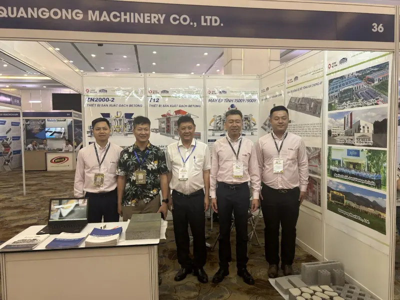 Mendalami Pijakan ing Infrastruktur Asia Tenggara! Quangong Machinery Co., Ltd. Cemlorot ing Pameran Beton Vietnam 2026