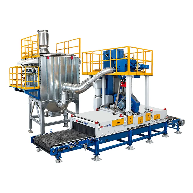 Dijupuk Blasting Machine kanggo Dekoratif Concrete Block Rampung